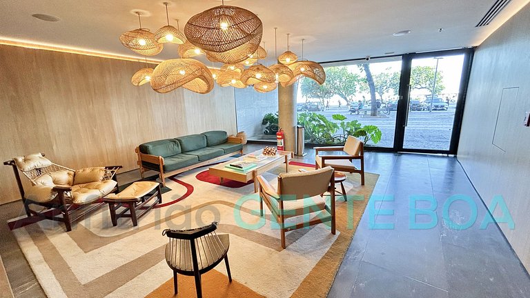 Copacabana Frontal mar! Novo! Lindo!