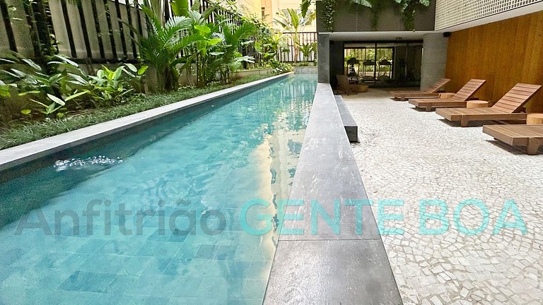 Copacabana Frontal mar! Novo! Lindo!