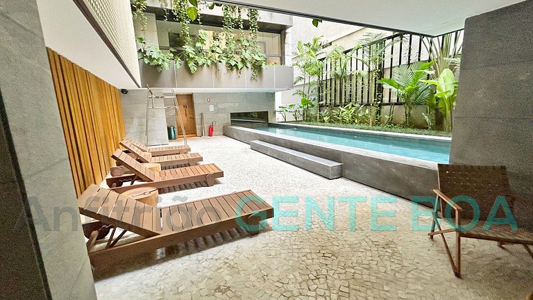 Copacabana Frontal mar! Novo! Lindo!