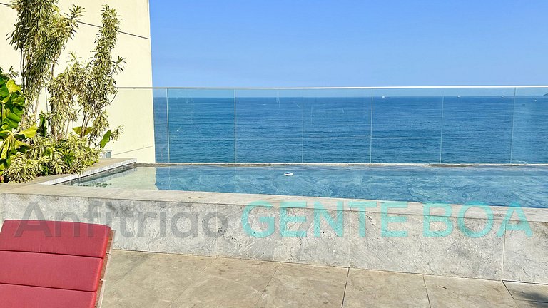 Copacabana Frontal mar! Novo! Lindo!