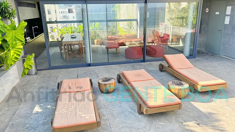 Copacabana Frontal mar! Novo! Lindo!