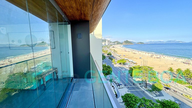 Copacabana Frontal mar! Novo! Lindo!