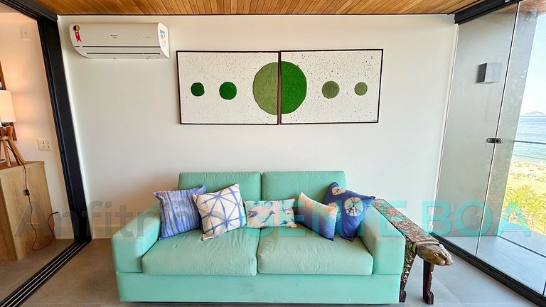 Copacabana Frontal mar! Novo! Lindo!