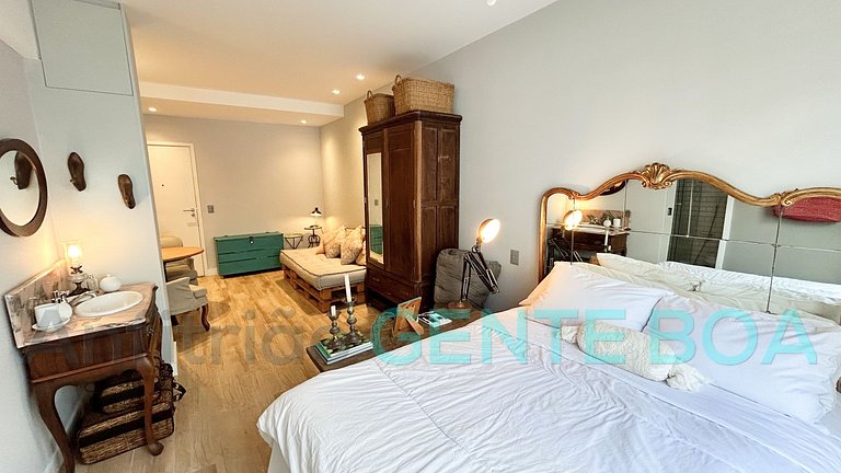 Ipanema a 200m da Praia. Studio Cozy. Rua Joaquim Nabuco