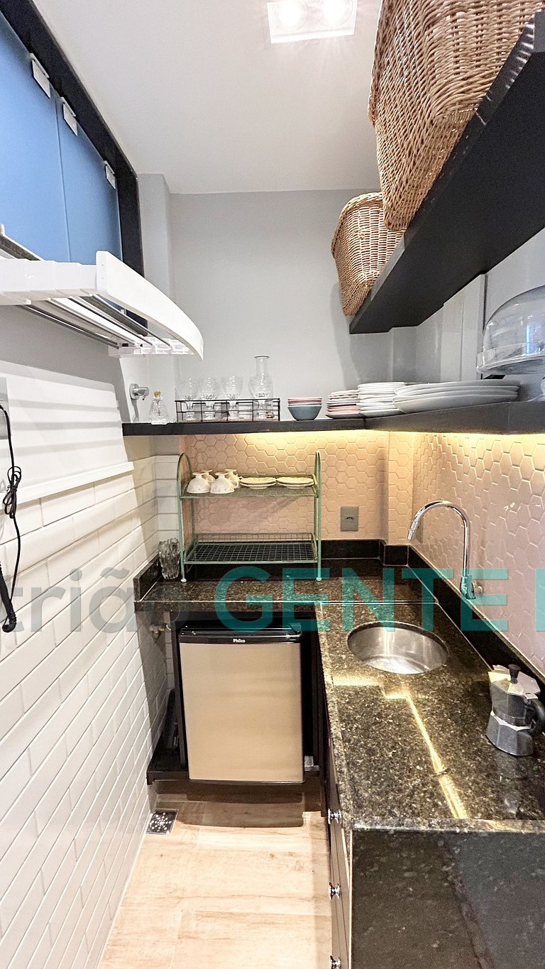 Ipanema a 200m da Praia. Studio Cozy. Rua Joaquim Nabuco