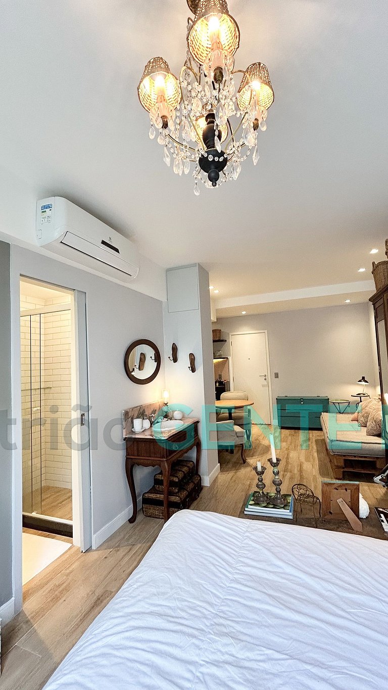 Ipanema a 200m da Praia. Studio Cozy. Rua Joaquim Nabuco