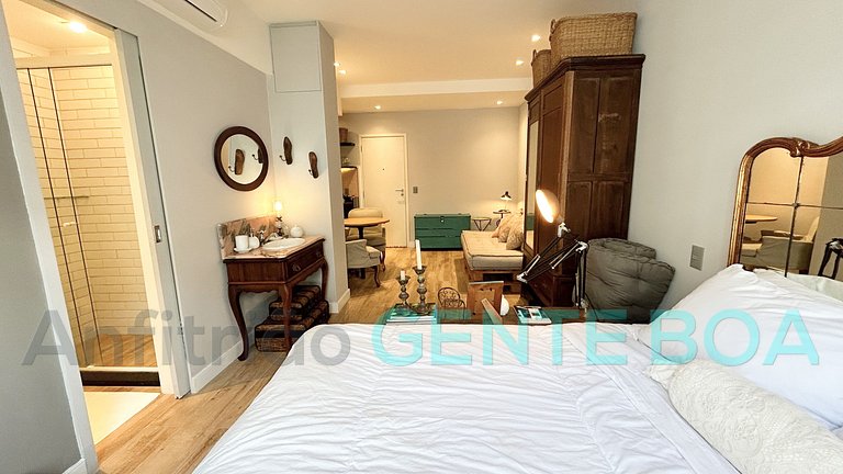 Ipanema a 200m da Praia. Studio Cozy. Rua Joaquim Nabuco