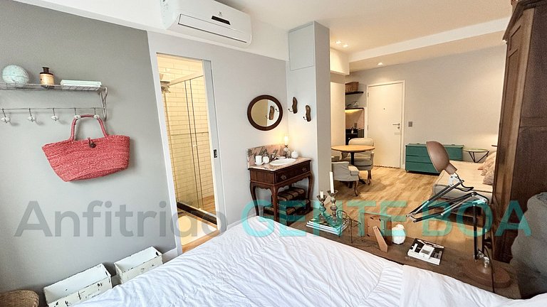 Ipanema a 200m da Praia. Studio Cozy. Rua Joaquim Nabuco