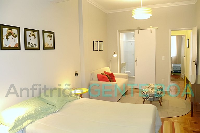 Copacabana Excepcional 3qtos quadra praia Posto4/5