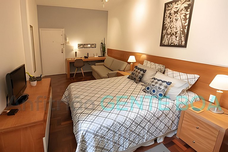 Copacabana Lindo Studio, Great Value! 300m praia.