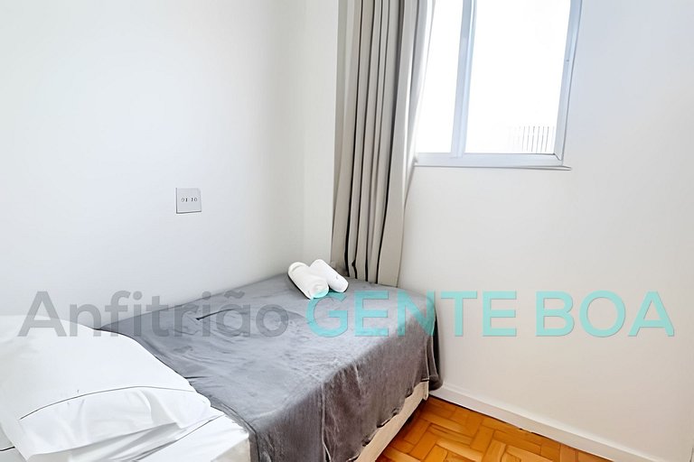 Ipanema Top 2qtos+mini suíte 1vg