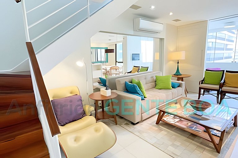 Barra Next Belíssima Cobertura Duplex Vista Praia!