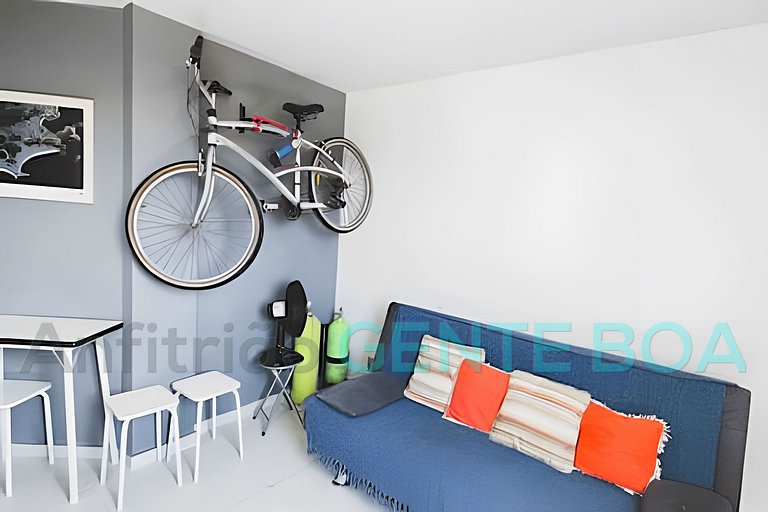 Recreio 400m Praia. Scuba House Av. Gilka Machado.