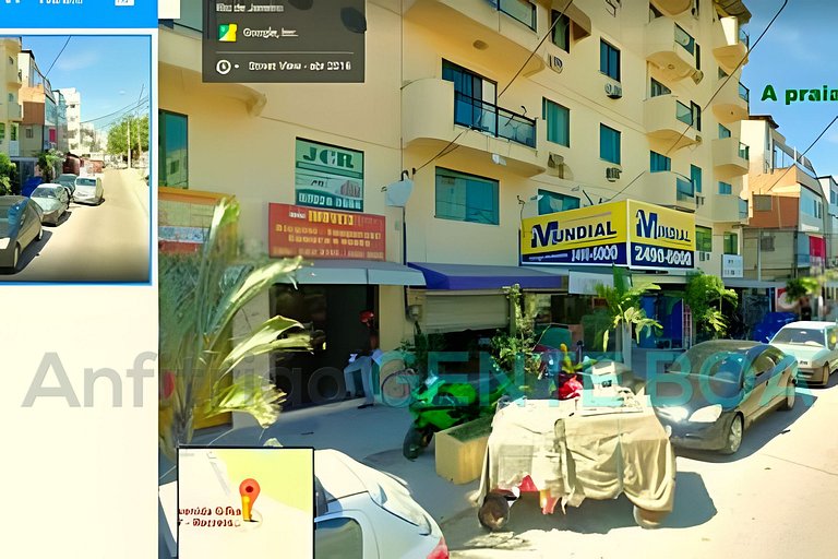 Recreio 400m Praia. Scuba House Av. Gilka Machado.