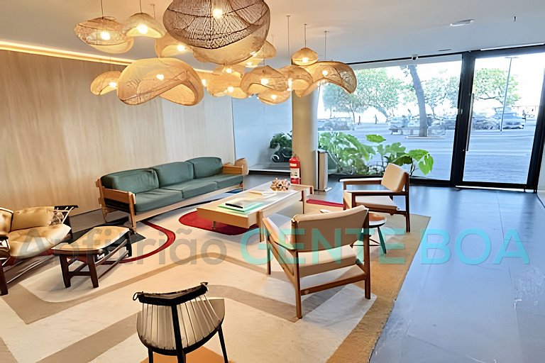 Copacabana Frontal mar! Novo! Lindo!