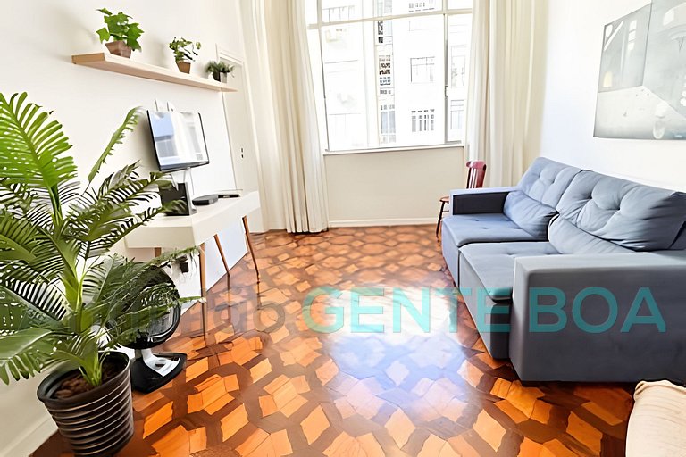 Copacabana 2qtos, 2quadras praia