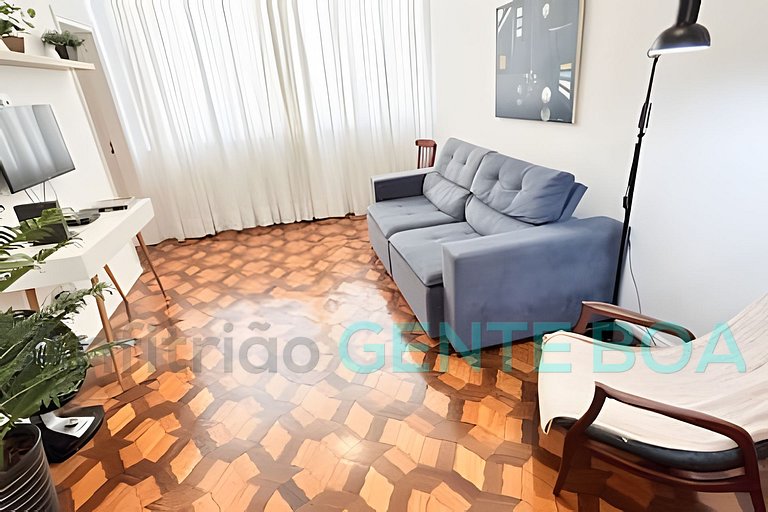 Copacabana 2qtos, 2quadras praia