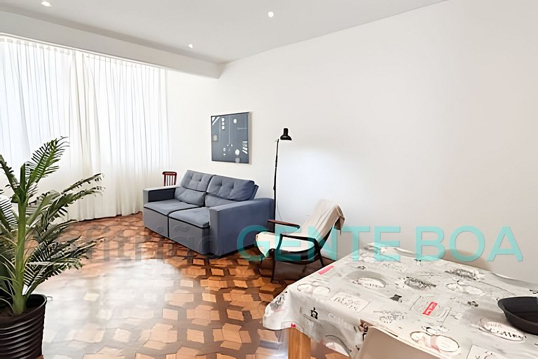 Copacabana 2qtos, 2quadras praia