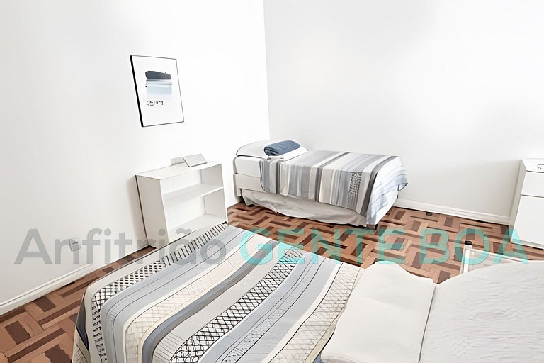 Copacabana 2qtos, 2quadras praia