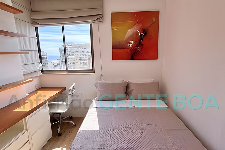 Barramares Bloco 04. 2 quartos com vista mar e 1vg