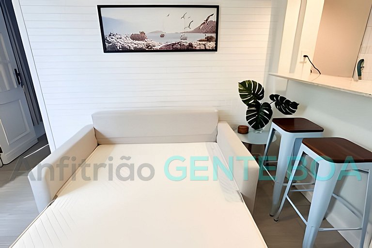 Leblon x Gávea. Ótimo quarto e sala. 1vaga garagem