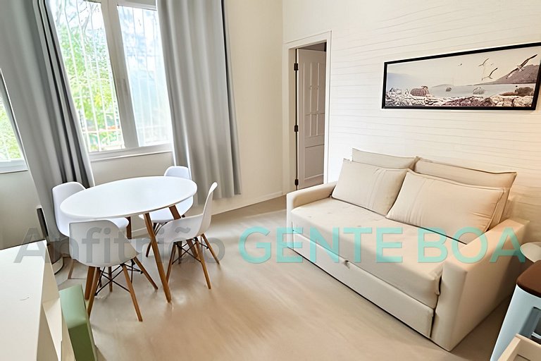 Leblon x Gávea. Ótimo quarto e sala. 1vaga garagem