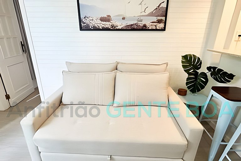 Leblon x Gávea. Ótimo quarto e sala. 1vaga garagem