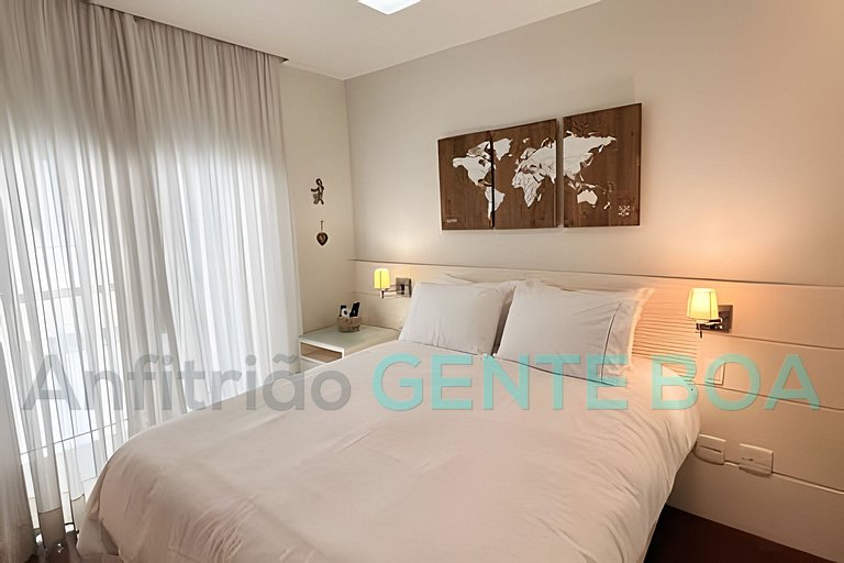 Alto Leblon! Vistão! Lindo 3 quartos com 2 vagas.