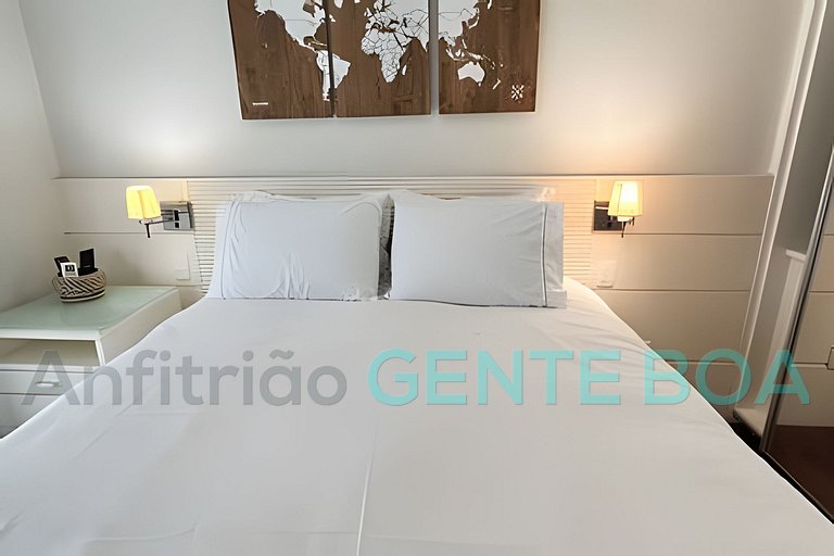 Alto Leblon! Vistão! Lindo 3 quartos com 2 vagas.