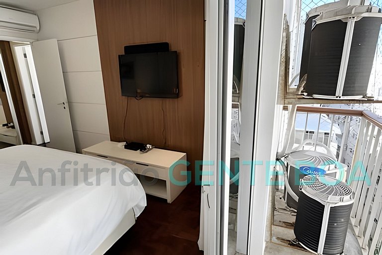 Alto Leblon! Vistão! Lindo 3 quartos com 2 vagas.