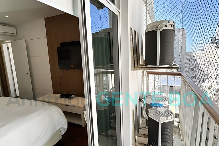 Alto Leblon! Vistão! Lindo 3 quartos com 2 vagas.