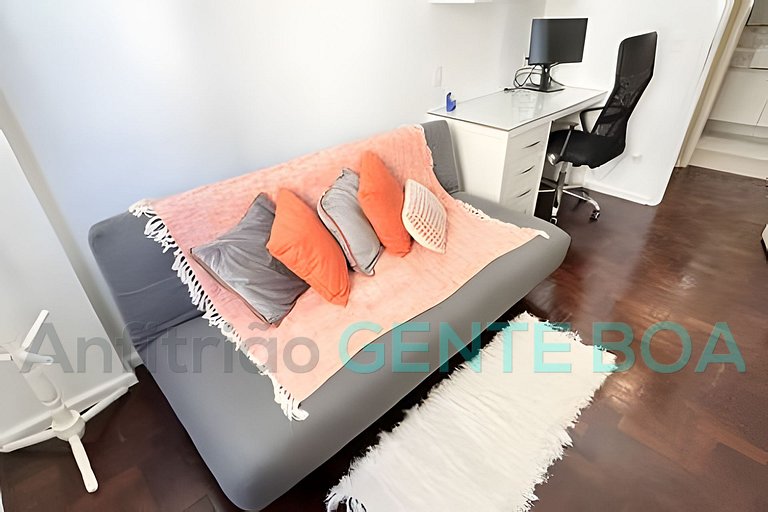 Alto Leblon! Vistão! Lindo 3 quartos com 2 vagas.