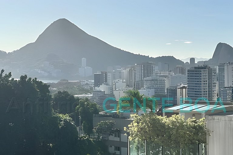 Alto Leblon! Vistão! Lindo 3 quartos com 2 vagas.