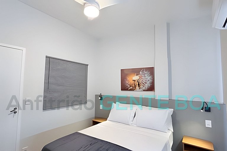 Copacabana Studio Novo! Aconchegante. 500m Praia.