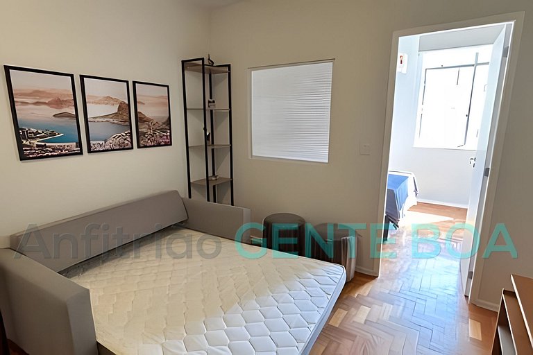 Copacabana Studio Novo! Aconchegante. 500m Praia.