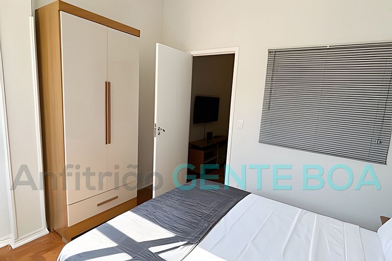 Copacabana Studio Novo! Aconchegante. 500m Praia.