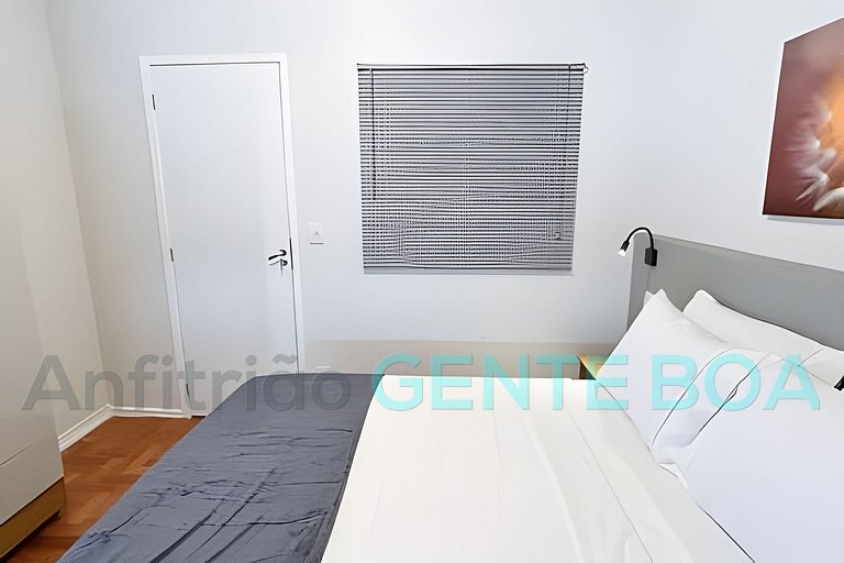 Copacabana Studio Novo! Aconchegante. 500m Praia.