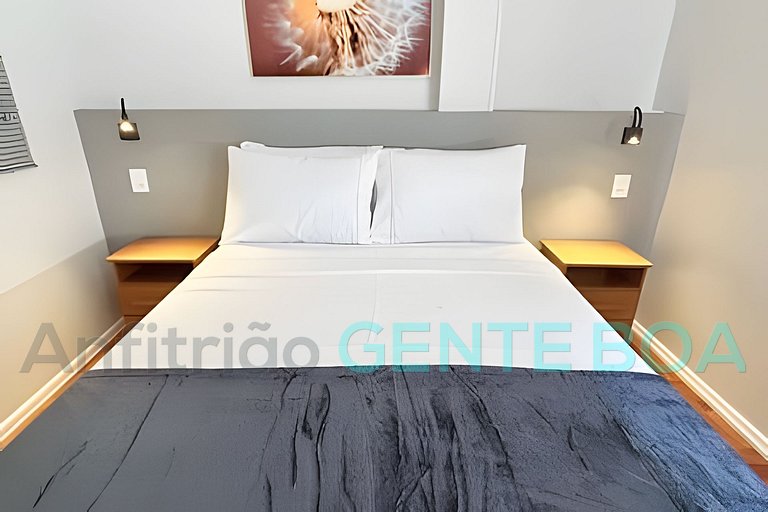 Copacabana Studio Novo! Aconchegante. 500m Praia.