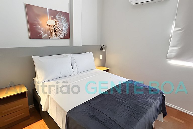 Copacabana Studio Novo! Aconchegante. 500m Praia.