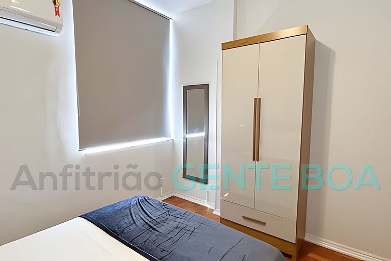 Copacabana Studio Novo! Aconchegante. 500m Praia.