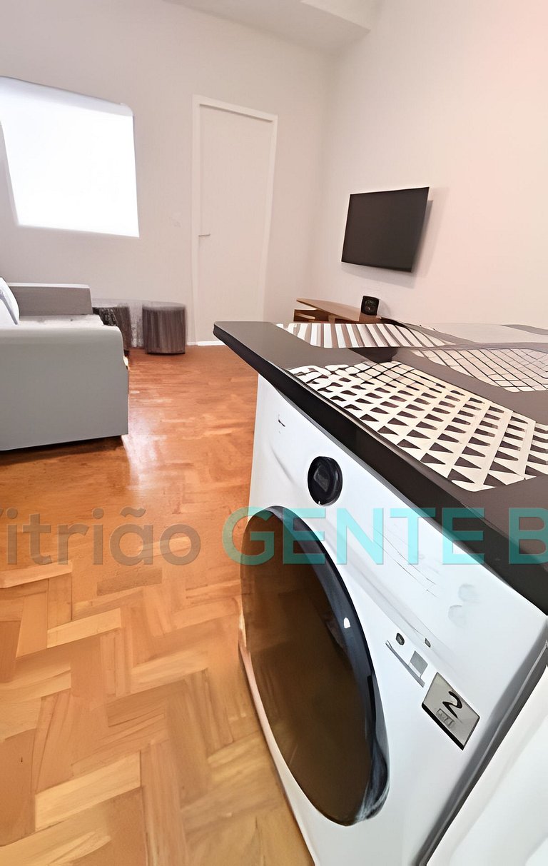 Copacabana Studio Novo! Aconchegante. 500m Praia.